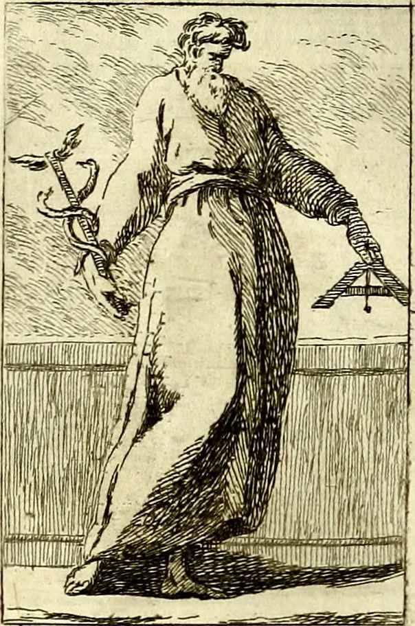 An illustration from Iconologie tirée de divers auteurs : ouvrage utile aux gens de lettres, aux poëtes, aux artistes, & généralement à tous les amateurs des beaux arts, 1759, leaf 52