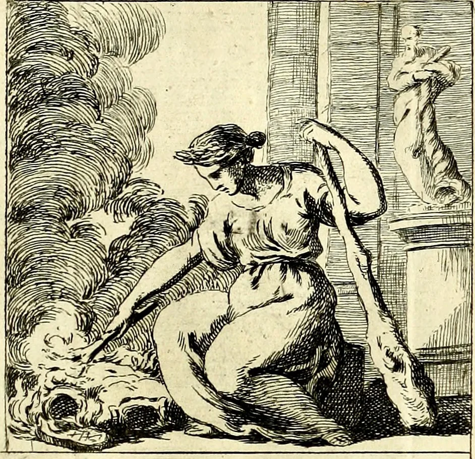 An illustration from Iconologie tirée de divers auteurs : ouvrage utile aux gens de lettres, aux poëtes, aux artistes, & généralement à tous les amateurs des beaux arts, 1759, leaf 54