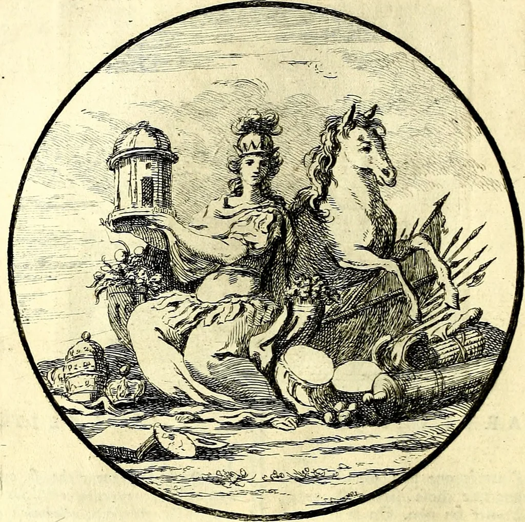 An illustration from Iconologie tirée de divers auteurs : ouvrage utile aux gens de lettres, aux poëtes, aux artistes, & généralement à tous les amateurs des beaux arts, 1759, leaf 57