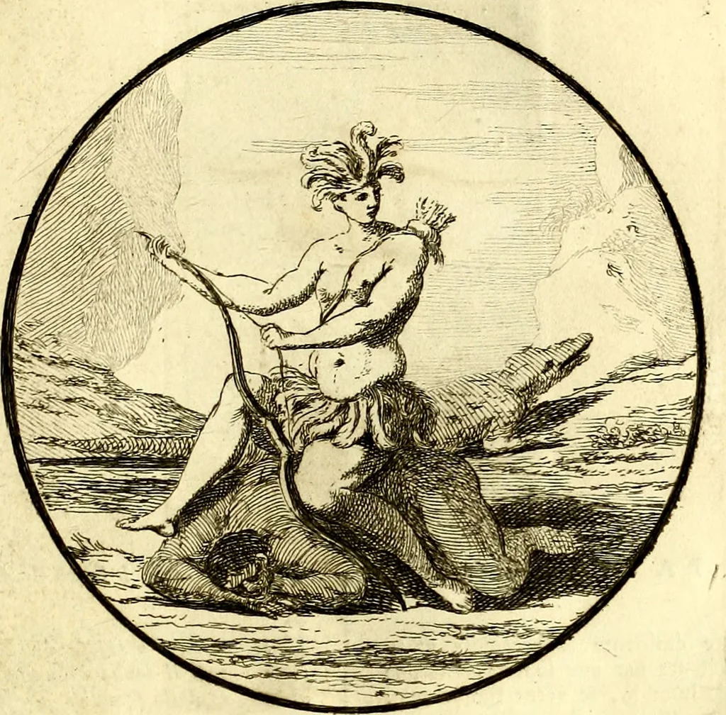 An illustration from Iconologie tirée de divers auteurs : ouvrage utile aux gens de lettres, aux poëtes, aux artistes, & généralement à tous les amateurs des beaux arts, 1759, leaf 60