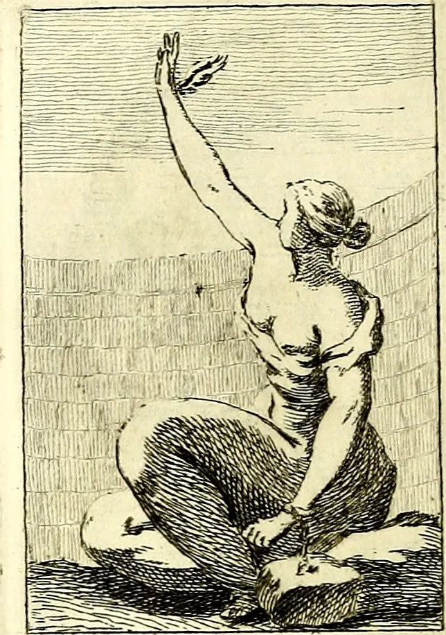 An illustration from Iconologie tirée de divers auteurs : ouvrage utile aux gens de lettres, aux poëtes, aux artistes, & généralement à tous les amateurs des beaux arts, 1759, leaf 63