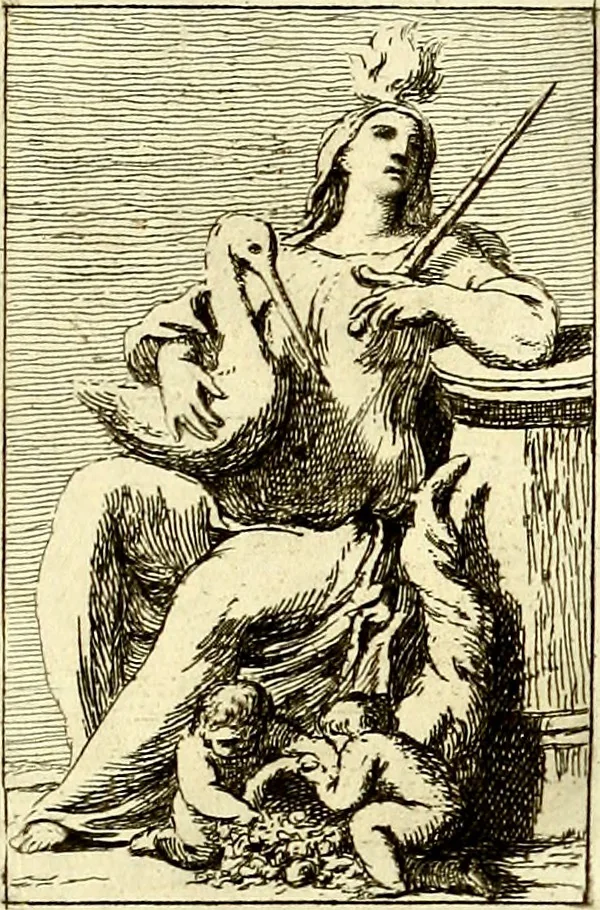 An illustration from Iconologie tirée de divers auteurs : ouvrage utile aux gens de lettres, aux poëtes, aux artistes, & généralement à tous les amateurs des beaux arts, 1759, leaf 76