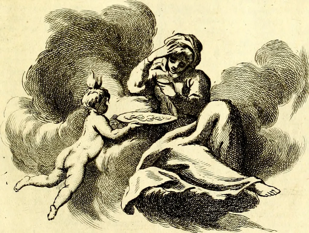 An illustration from Iconologie tirée de divers auteurs : ouvrage utile aux gens de lettres, aux poëtes, aux artistes, & généralement à tous les amateurs des beaux arts, 1759, leaf 8