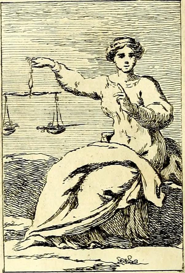 An illustration from Iconologie tirée de divers auteurs : ouvrage utile aux gens de lettres, aux poëtes, aux artistes, & généralement à tous les amateurs des beaux arts, 1759, leaf 85