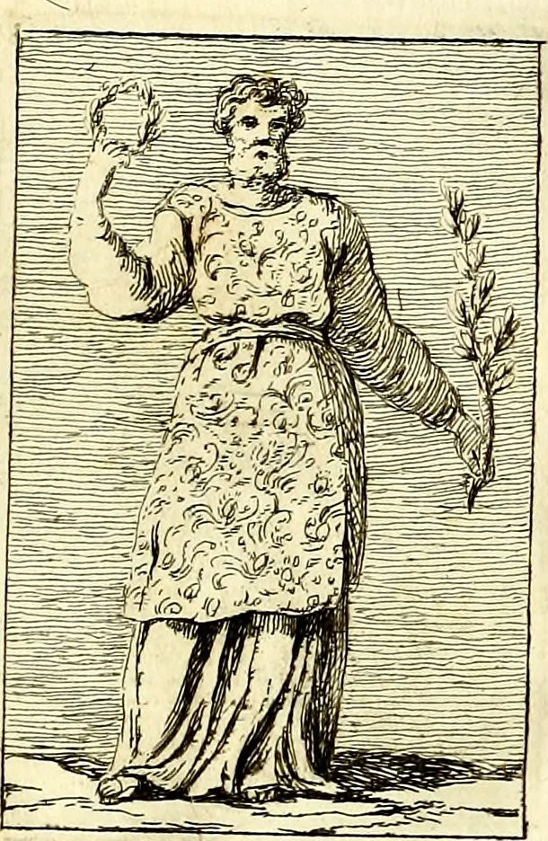 An illustration from Iconologie tirée de divers auteurs : ouvrage utile aux gens de lettres, aux poëtes, aux artistes, & généralement à tous les amateurs des beaux arts, 1759, leaf 90