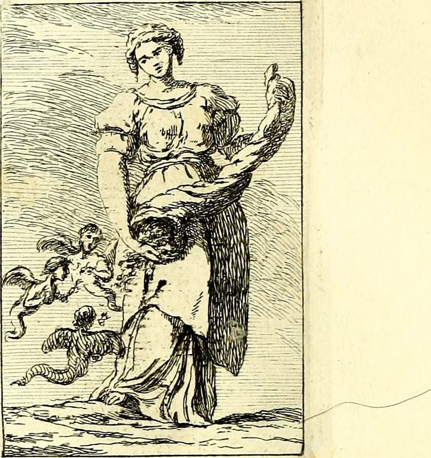 An illustration from Iconologie tirée de divers auteurs : ouvrage utile aux gens de lettres, aux poëtes, aux artistes, & généralement à tous les amateurs des beaux arts, 1759, leaf 91
