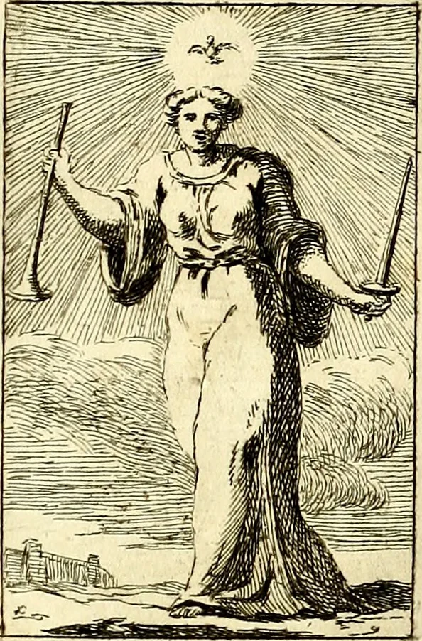 An illustration from Iconologie tirée de divers auteurs : ouvrage utile aux gens de lettres, aux poëtes, aux artistes, & généralement à tous les amateurs des beaux arts, 1759, leaf 92