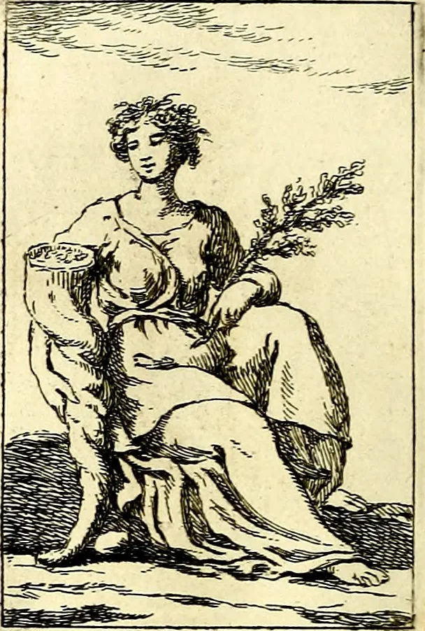 An illustration from Iconologie tirée de divers auteurs : ouvrage utile aux gens de lettres, aux poëtes, aux artistes, & généralement à tous les amateurs des beaux arts, 1759, leaf 93
