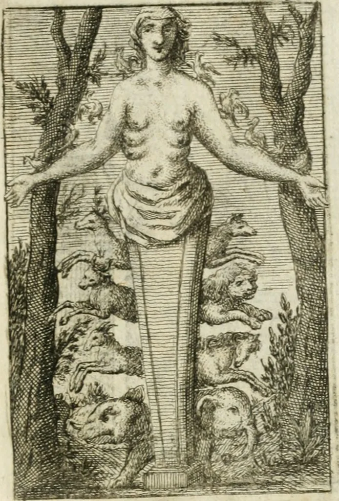 An illustration from Iconologie, tirée de divers auteurs : ouvrage utile aux gens de lettres, aux poëtes, aux artistes, & généralement à tous les amateurs des beaux-arts, 1766, leaf 10