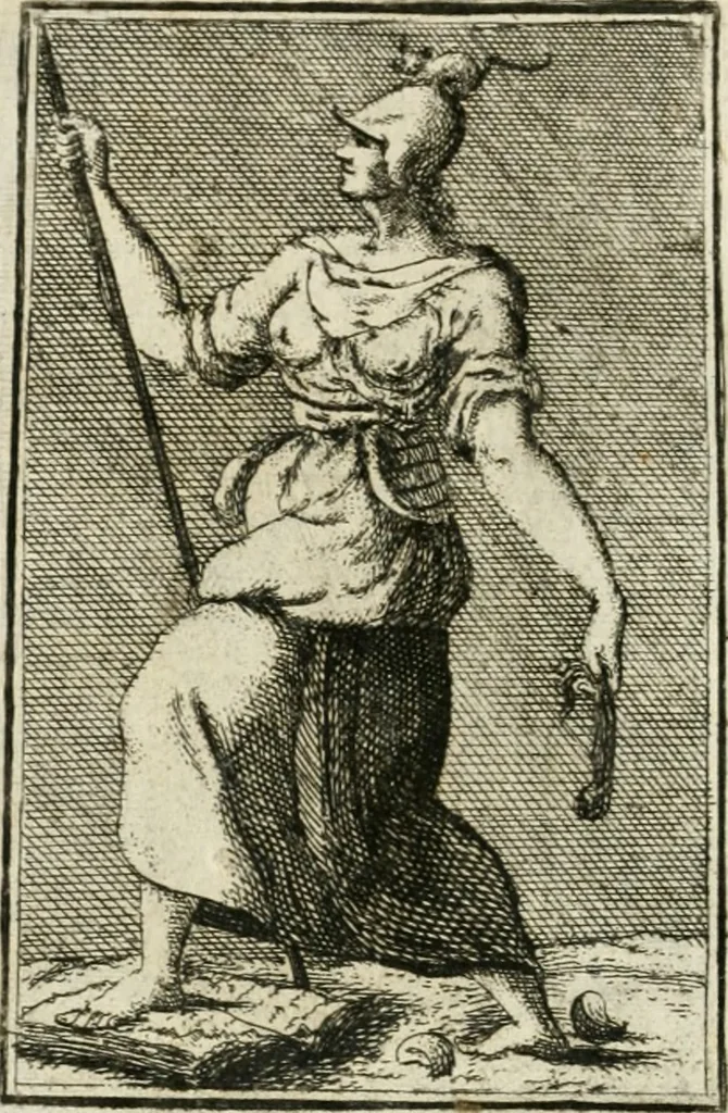 An illustration from Iconologie, tirée de divers auteurs : ouvrage utile aux gens de lettres, aux poëtes, aux artistes, & généralement à tous les amateurs des beaux-arts, 1766, leaf 101
