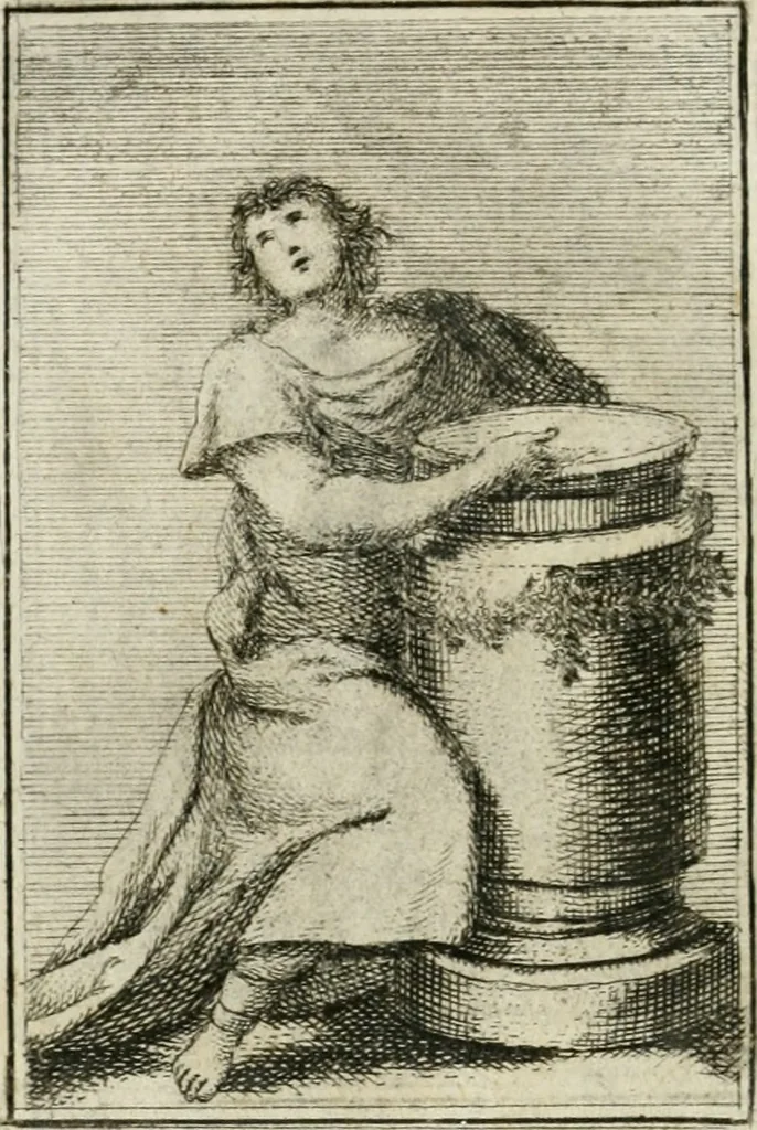 An illustration from Iconologie, tirée de divers auteurs : ouvrage utile aux gens de lettres, aux poëtes, aux artistes, & généralement à tous les amateurs des beaux-arts, 1766, leaf 105