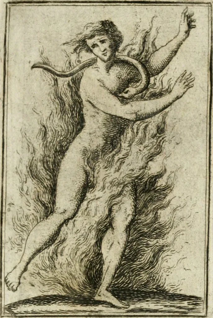 An illustration from Iconologie, tirée de divers auteurs : ouvrage utile aux gens de lettres, aux poëtes, aux artistes, & généralement à tous les amateurs des beaux-arts, 1766, leaf 108