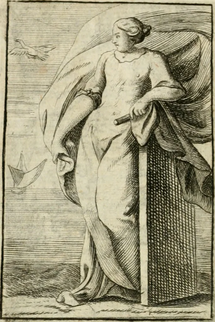 An illustration from Iconologie, tirée de divers auteurs : ouvrage utile aux gens de lettres, aux poëtes, aux artistes, & généralement à tous les amateurs des beaux-arts, 1766, leaf 11