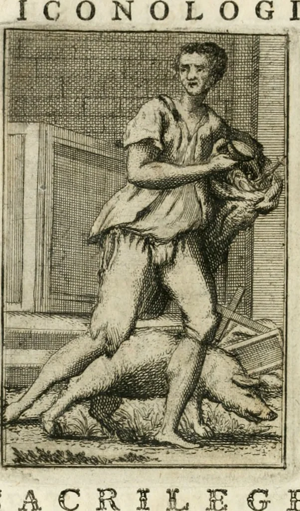 An illustration from Iconologie, tirée de divers auteurs : ouvrage utile aux gens de lettres, aux poëtes, aux artistes, & généralement à tous les amateurs des beaux-arts, 1766, leaf 117