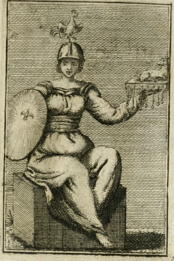 An illustration from Iconologie, tirée de divers auteurs : ouvrage utile aux gens de lettres, aux poëtes, aux artistes, & généralement à tous les amateurs des beaux-arts, 1766, leaf 118