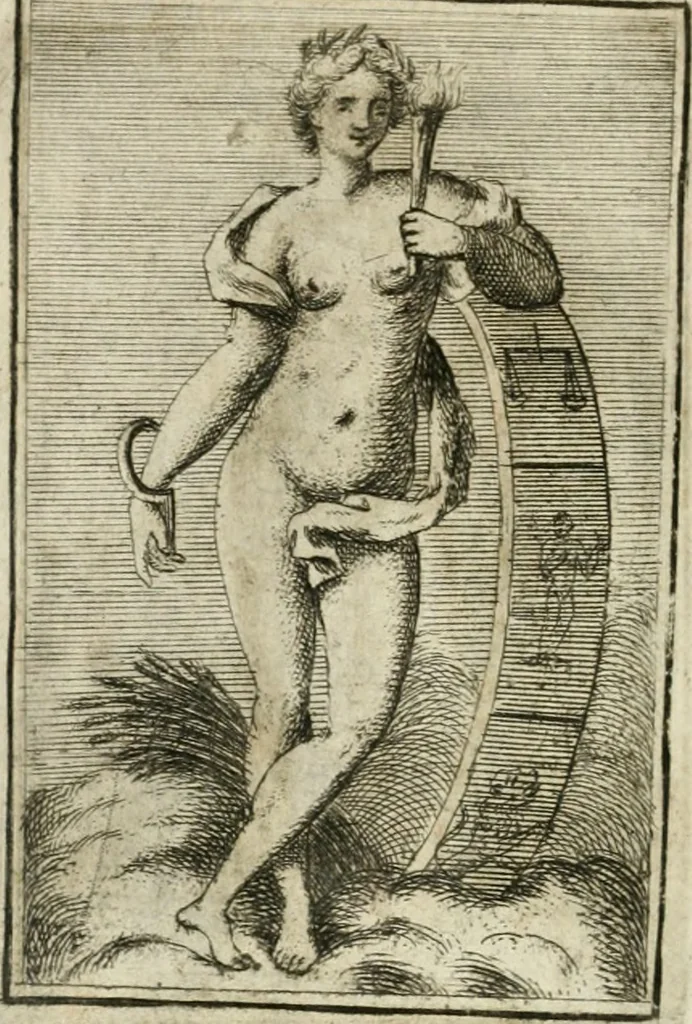 An illustration from Iconologie, tirée de divers auteurs : ouvrage utile aux gens de lettres, aux poëtes, aux artistes, & généralement à tous les amateurs des beaux-arts, 1766, leaf 121