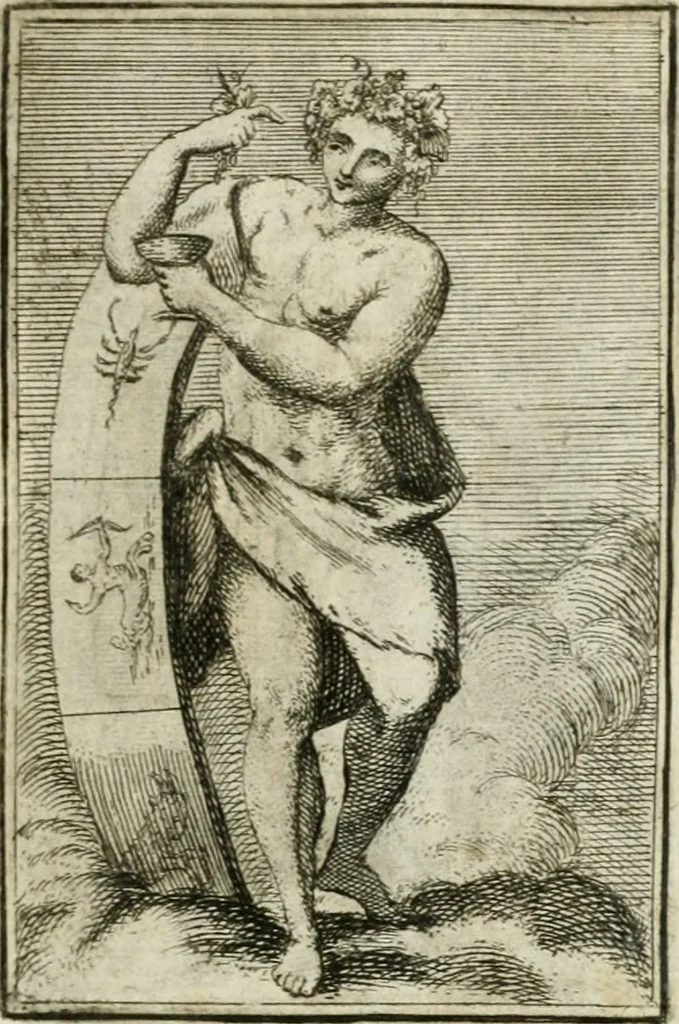 An illustration from Iconologie, tirée de divers auteurs : ouvrage utile aux gens de lettres, aux poëtes, aux artistes, & généralement à tous les amateurs des beaux-arts, 1766, leaf 122