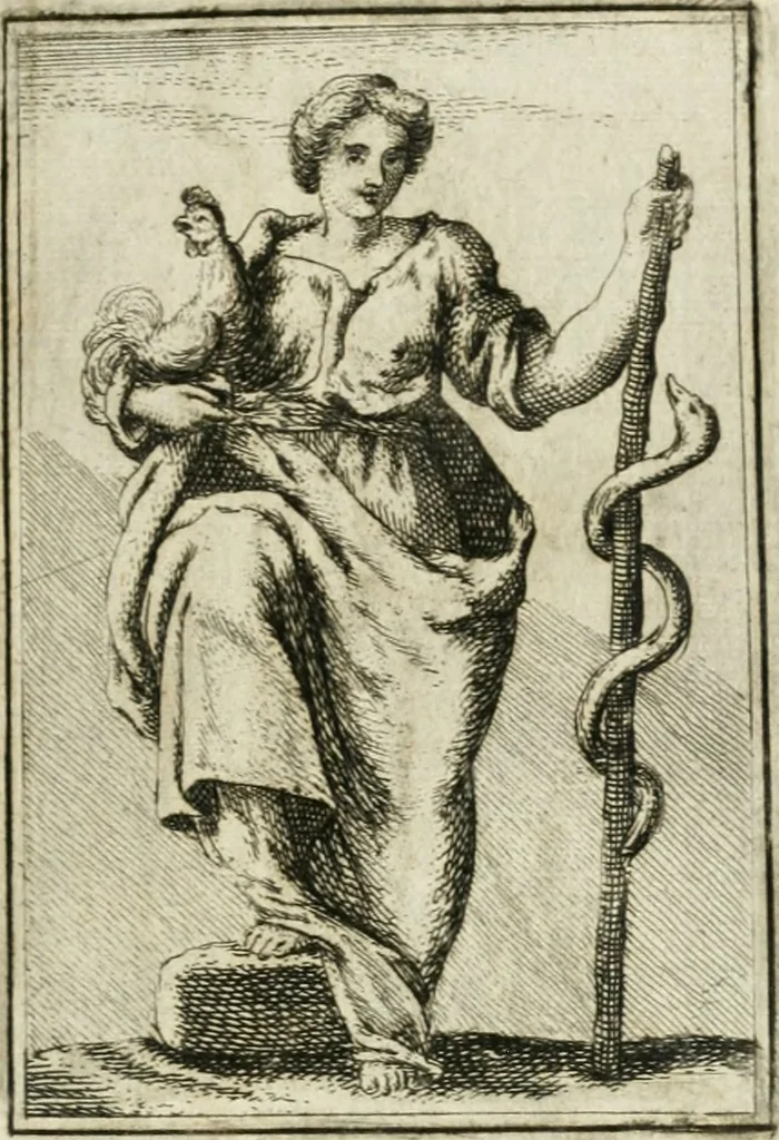An illustration from Iconologie, tirée de divers auteurs : ouvrage utile aux gens de lettres, aux poëtes, aux artistes, & généralement à tous les amateurs des beaux-arts, 1766, leaf 124