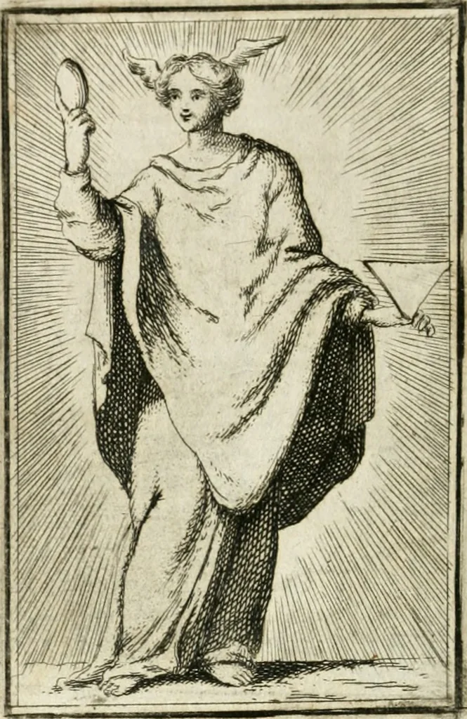 An illustration from Iconologie, tirée de divers auteurs : ouvrage utile aux gens de lettres, aux poëtes, aux artistes, & généralement à tous les amateurs des beaux-arts, 1766, leaf 127