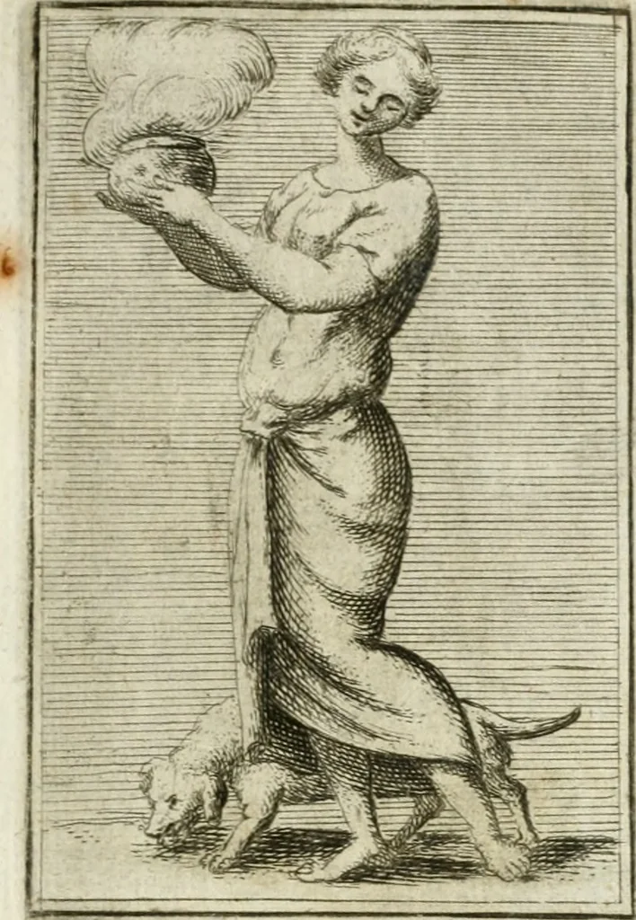 An illustration from Iconologie, tirée de divers auteurs : ouvrage utile aux gens de lettres, aux poëtes, aux artistes, & généralement à tous les amateurs des beaux-arts, 1766, leaf 134