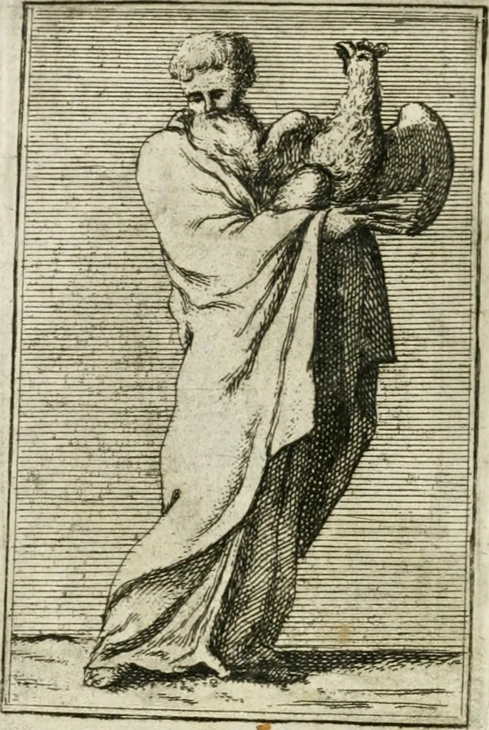An illustration from Iconologie, tirée de divers auteurs : ouvrage utile aux gens de lettres, aux poëtes, aux artistes, & généralement à tous les amateurs des beaux-arts, 1766, leaf 141