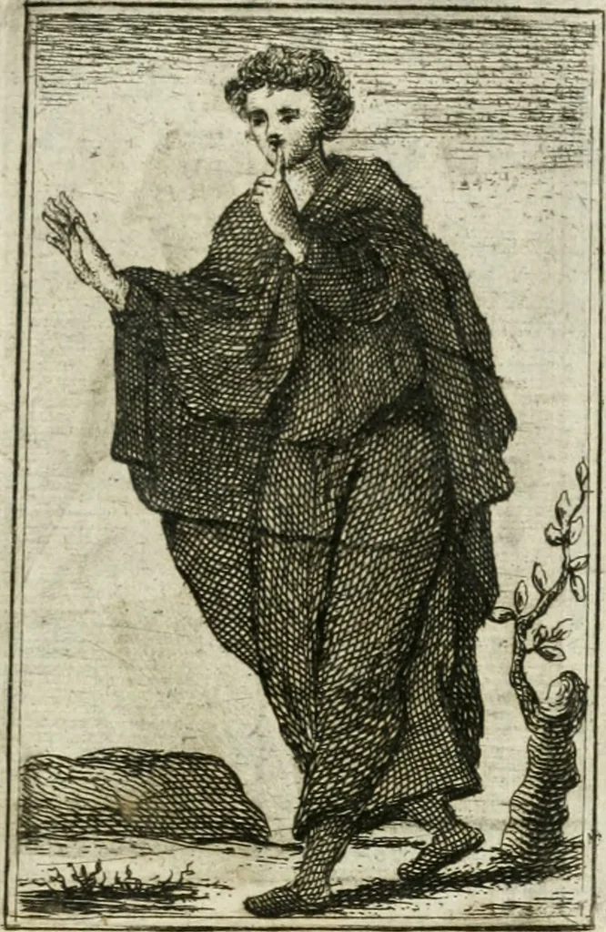 An illustration from Iconologie, tirée de divers auteurs : ouvrage utile aux gens de lettres, aux poëtes, aux artistes, & généralement à tous les amateurs des beaux-arts, 1766, leaf 142