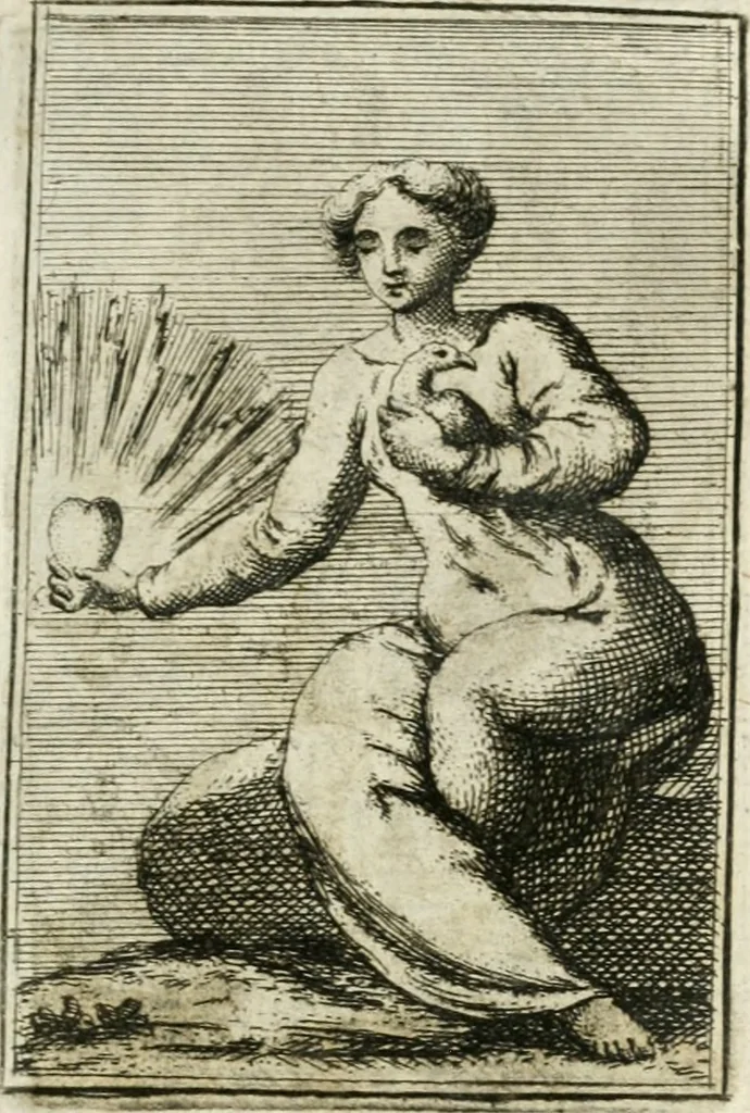 An illustration from Iconologie, tirée de divers auteurs : ouvrage utile aux gens de lettres, aux poëtes, aux artistes, & généralement à tous les amateurs des beaux-arts, 1766, leaf 144