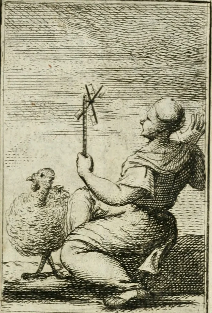 An illustration from Iconologie, tirée de divers auteurs : ouvrage utile aux gens de lettres, aux poëtes, aux artistes, & généralement à tous les amateurs des beaux-arts, 1766, leaf 150
