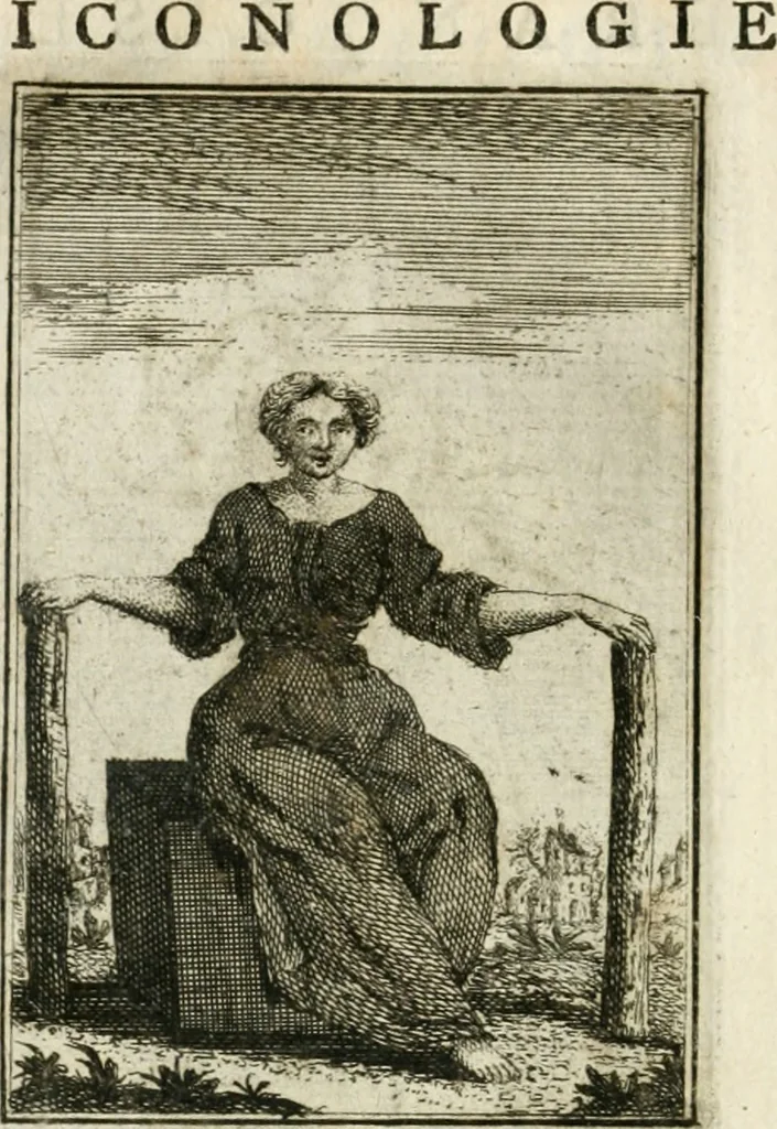 An illustration from Iconologie, tirée de divers auteurs : ouvrage utile aux gens de lettres, aux poëtes, aux artistes, & généralement à tous les amateurs des beaux-arts, 1766, leaf 153