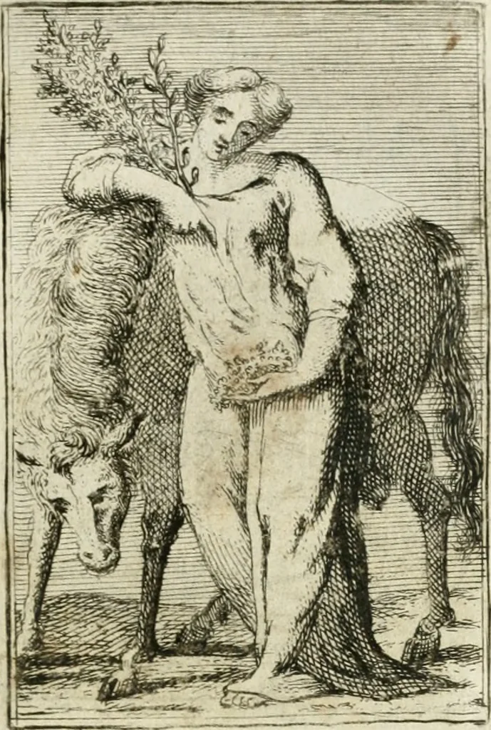 An illustration from Iconologie, tirée de divers auteurs : ouvrage utile aux gens de lettres, aux poëtes, aux artistes, & généralement à tous les amateurs des beaux-arts, 1766, leaf 154