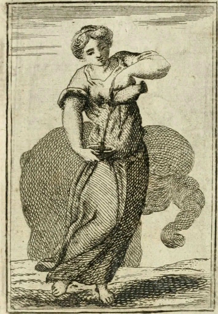 An illustration from Iconologie, tirée de divers auteurs : ouvrage utile aux gens de lettres, aux poëtes, aux artistes, & généralement à tous les amateurs des beaux-arts, 1766, leaf 164