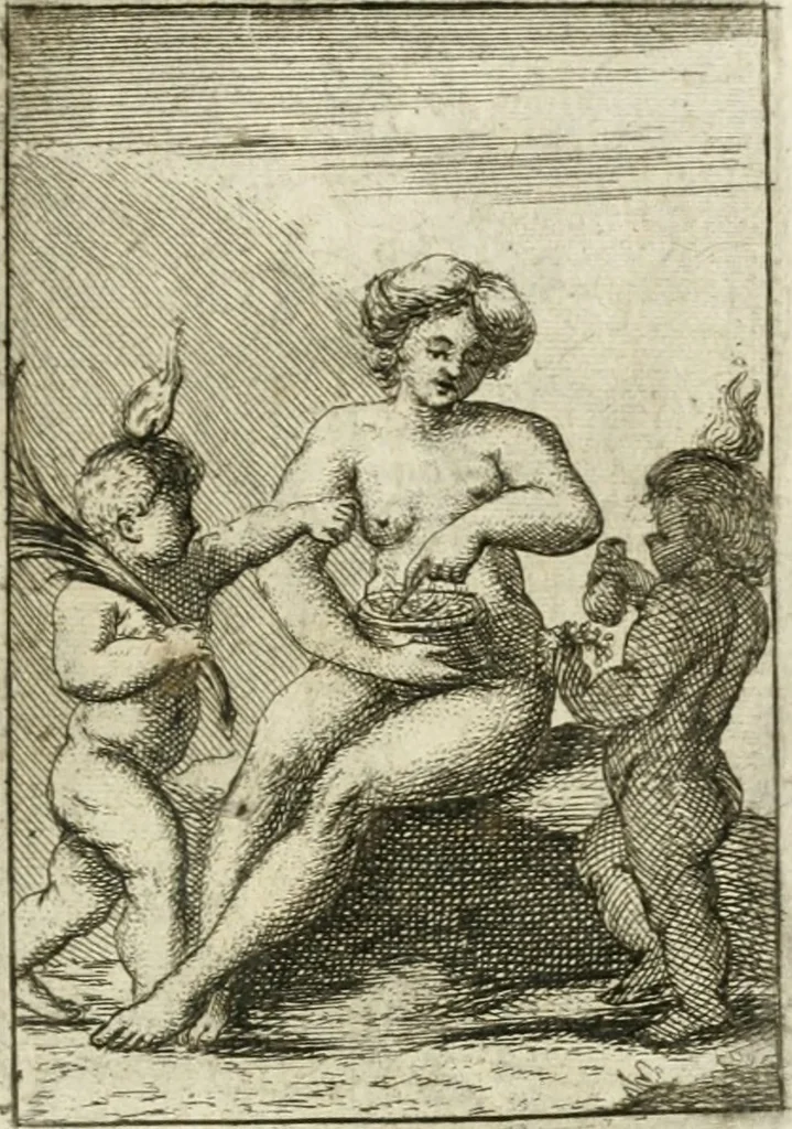 An illustration from Iconologie, tirée de divers auteurs : ouvrage utile aux gens de lettres, aux poëtes, aux artistes, & généralement à tous les amateurs des beaux-arts, 1766, leaf 168