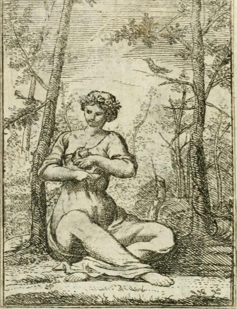 An illustration from Iconologie, tirée de divers auteurs : ouvrage utile aux gens de lettres, aux poëtes, aux artistes, & généralement à tous les amateurs des beaux-arts, 1766, leaf 17