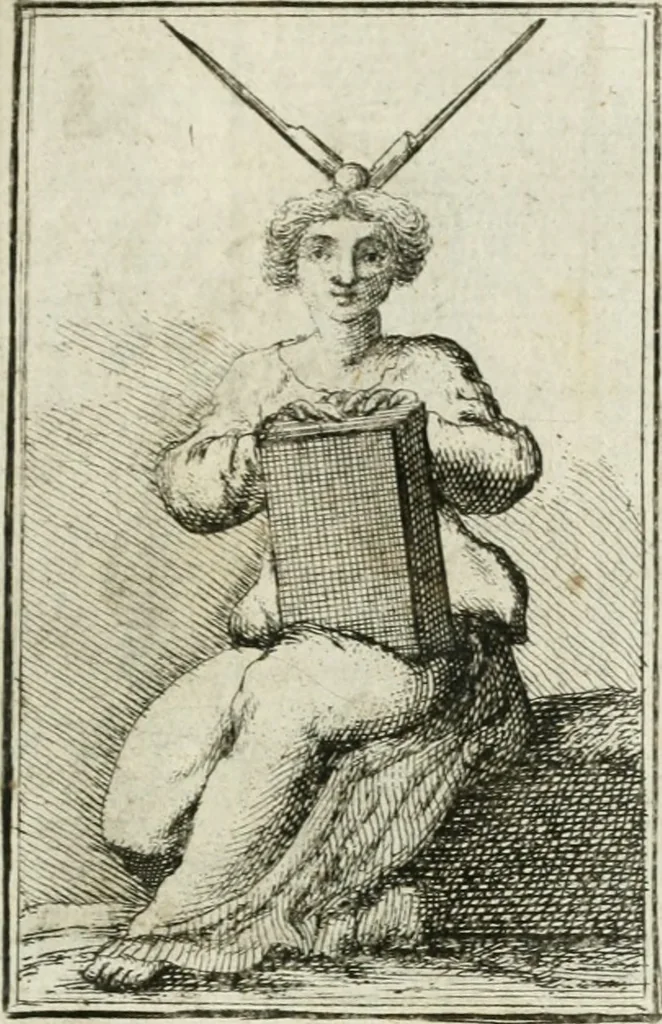 An illustration from Iconologie, tirée de divers auteurs : ouvrage utile aux gens de lettres, aux poëtes, aux artistes, & généralement à tous les amateurs des beaux-arts, 1766, leaf 170