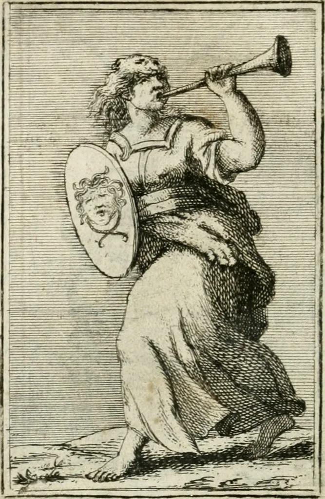 An illustration from Iconologie, tirée de divers auteurs : ouvrage utile aux gens de lettres, aux poëtes, aux artistes, & généralement à tous les amateurs des beaux-arts, 1766, leaf 171