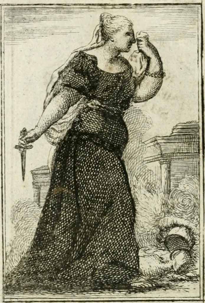 An illustration from Iconologie, tirée de divers auteurs : ouvrage utile aux gens de lettres, aux poëtes, aux artistes, & généralement à tous les amateurs des beaux-arts, 1766, leaf 173