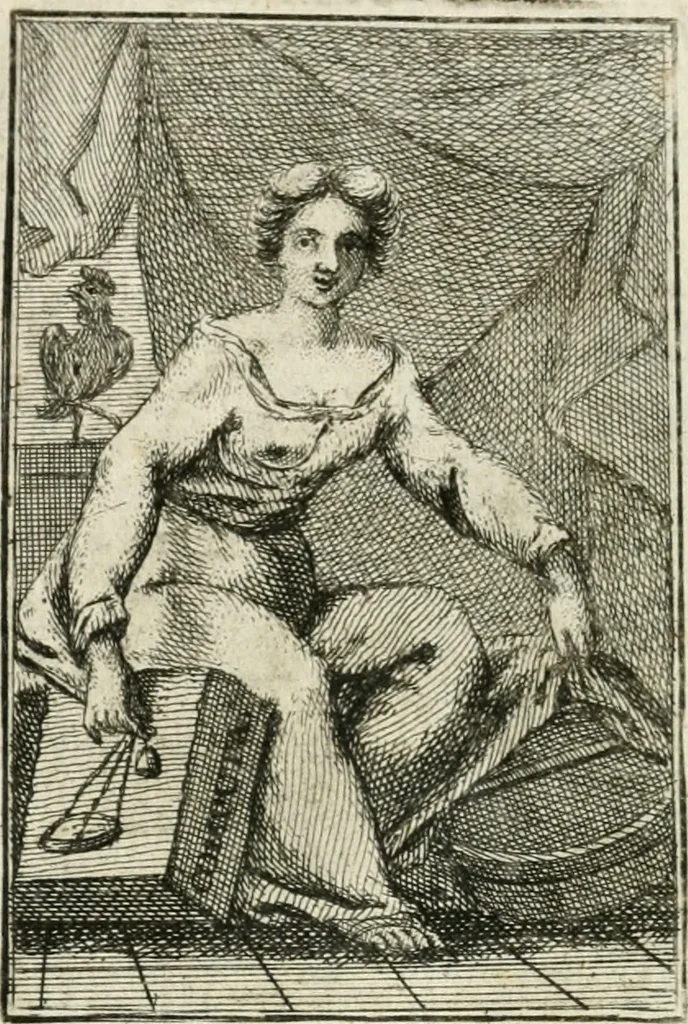 An illustration from Iconologie, tirée de divers auteurs : ouvrage utile aux gens de lettres, aux poëtes, aux artistes, & généralement à tous les amateurs des beaux-arts, 1766, leaf 181