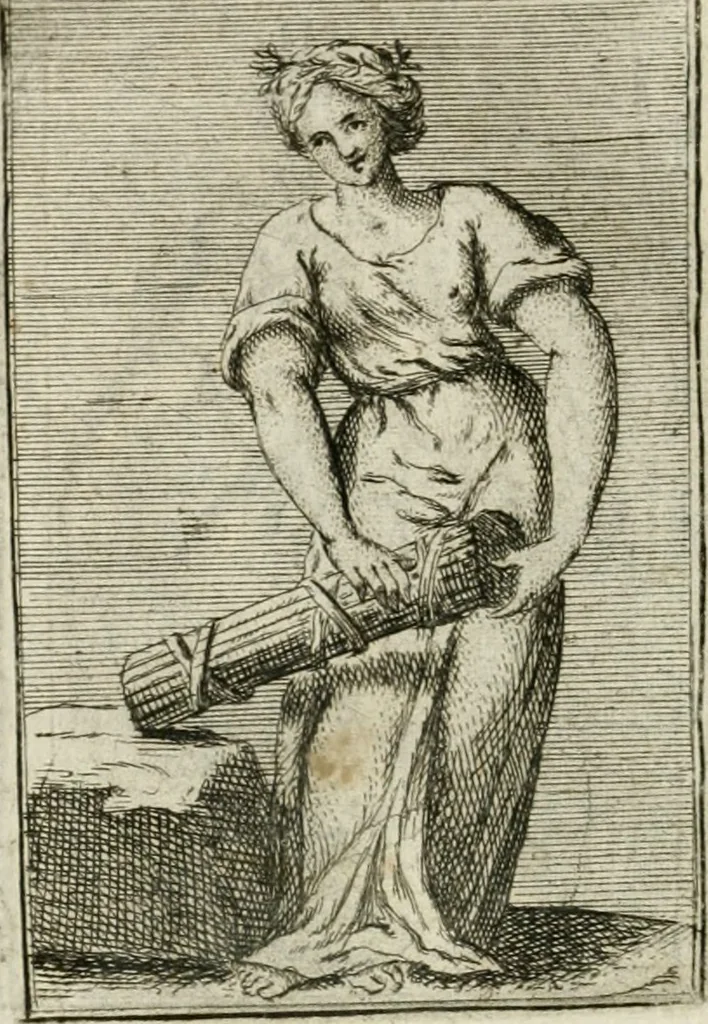 An illustration from Iconologie, tirée de divers auteurs : ouvrage utile aux gens de lettres, aux poëtes, aux artistes, & généralement à tous les amateurs des beaux-arts, 1766, leaf 183