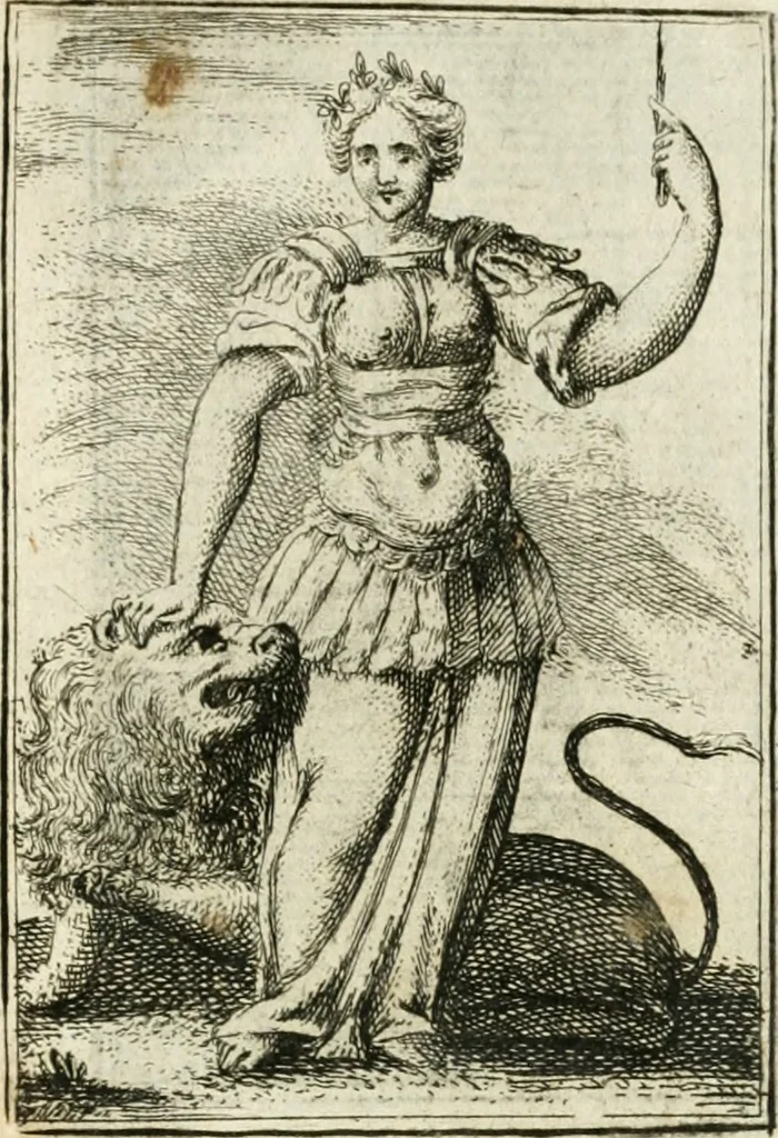 An illustration from Iconologie, tirée de divers auteurs : ouvrage utile aux gens de lettres, aux poëtes, aux artistes, & généralement à tous les amateurs des beaux-arts, 1766, leaf 188