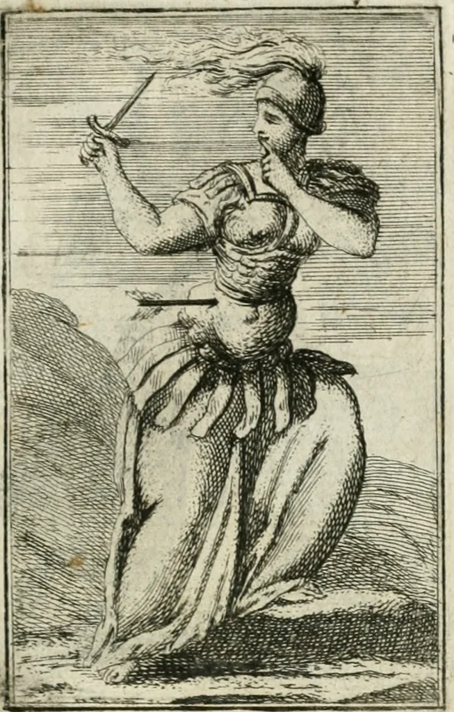 An illustration from Iconologie, tirée de divers auteurs : ouvrage utile aux gens de lettres, aux poëtes, aux artistes, & généralement à tous les amateurs des beaux-arts, 1766, leaf 190