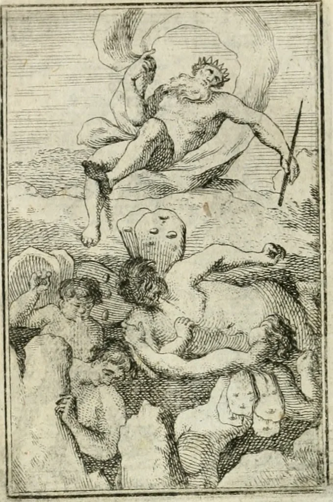 An illustration from Iconologie, tirée de divers auteurs : ouvrage utile aux gens de lettres, aux poëtes, aux artistes, & généralement à tous les amateurs des beaux-arts, 1766, leaf 193