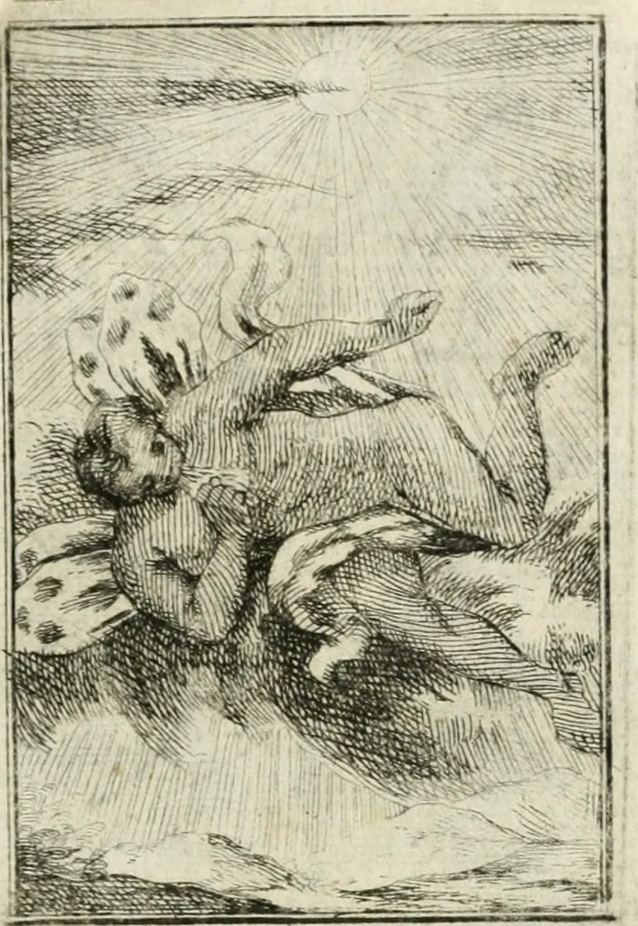 An illustration from Iconologie, tirée de divers auteurs : ouvrage utile aux gens de lettres, aux poëtes, aux artistes, & généralement à tous les amateurs des beaux-arts, 1766, leaf 194