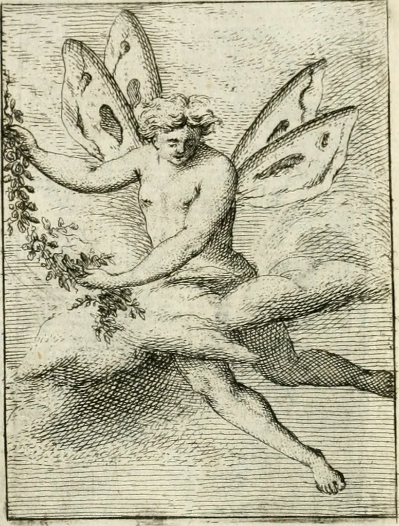 An illustration from Iconologie, tirée de divers auteurs : ouvrage utile aux gens de lettres, aux poëtes, aux artistes, & généralement à tous les amateurs des beaux-arts, 1766, leaf 195