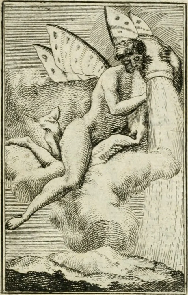 An illustration from Iconologie, tirée de divers auteurs : ouvrage utile aux gens de lettres, aux poëtes, aux artistes, & généralement à tous les amateurs des beaux-arts, 1766, leaf 196