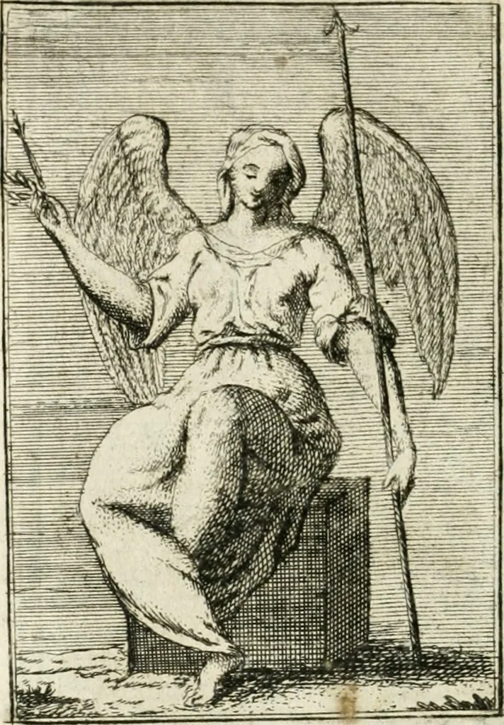 An illustration from Iconologie, tirée de divers auteurs : ouvrage utile aux gens de lettres, aux poëtes, aux artistes, & généralement à tous les amateurs des beaux-arts, 1766, leaf 199