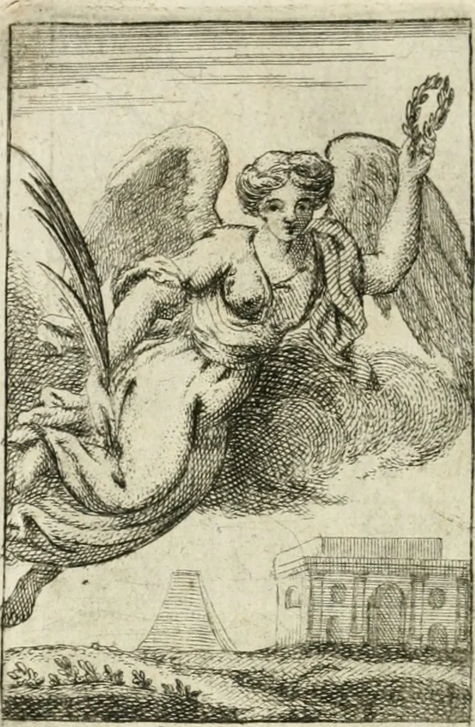 An illustration from Iconologie, tirée de divers auteurs : ouvrage utile aux gens de lettres, aux poëtes, aux artistes, & généralement à tous les amateurs des beaux-arts, 1766, leaf 201
