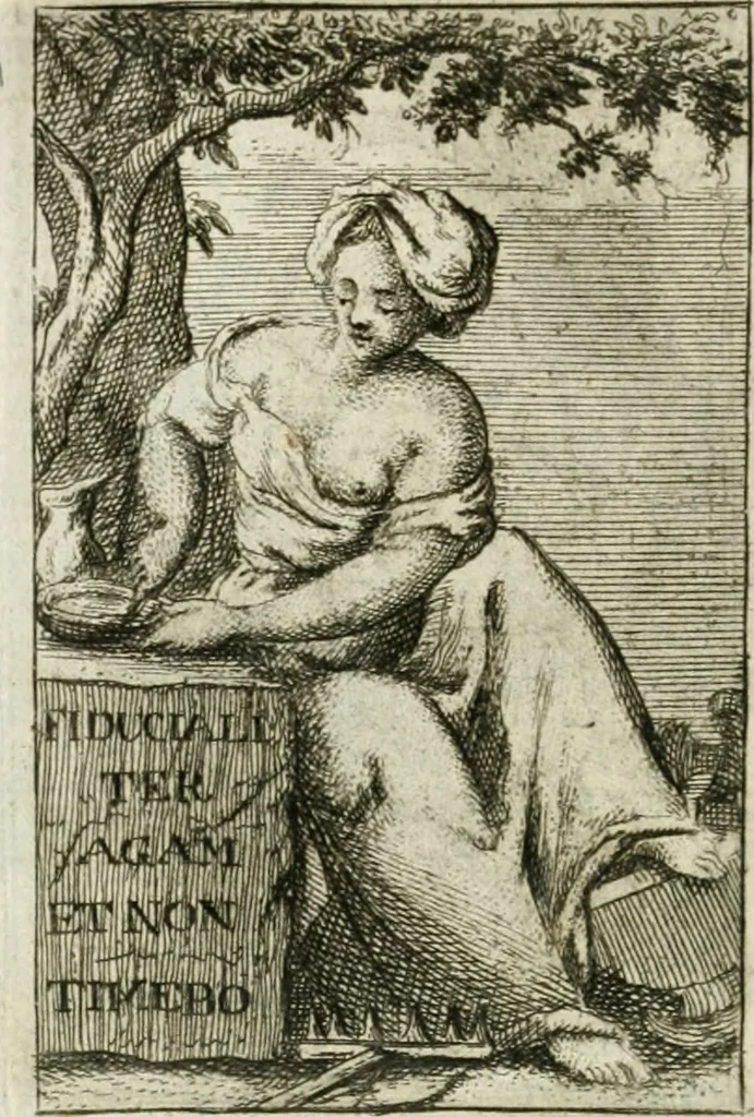 An illustration from Iconologie, tirée de divers auteurs : ouvrage utile aux gens de lettres, aux poëtes, aux artistes, & généralement à tous les amateurs des beaux-arts, 1766, leaf 203