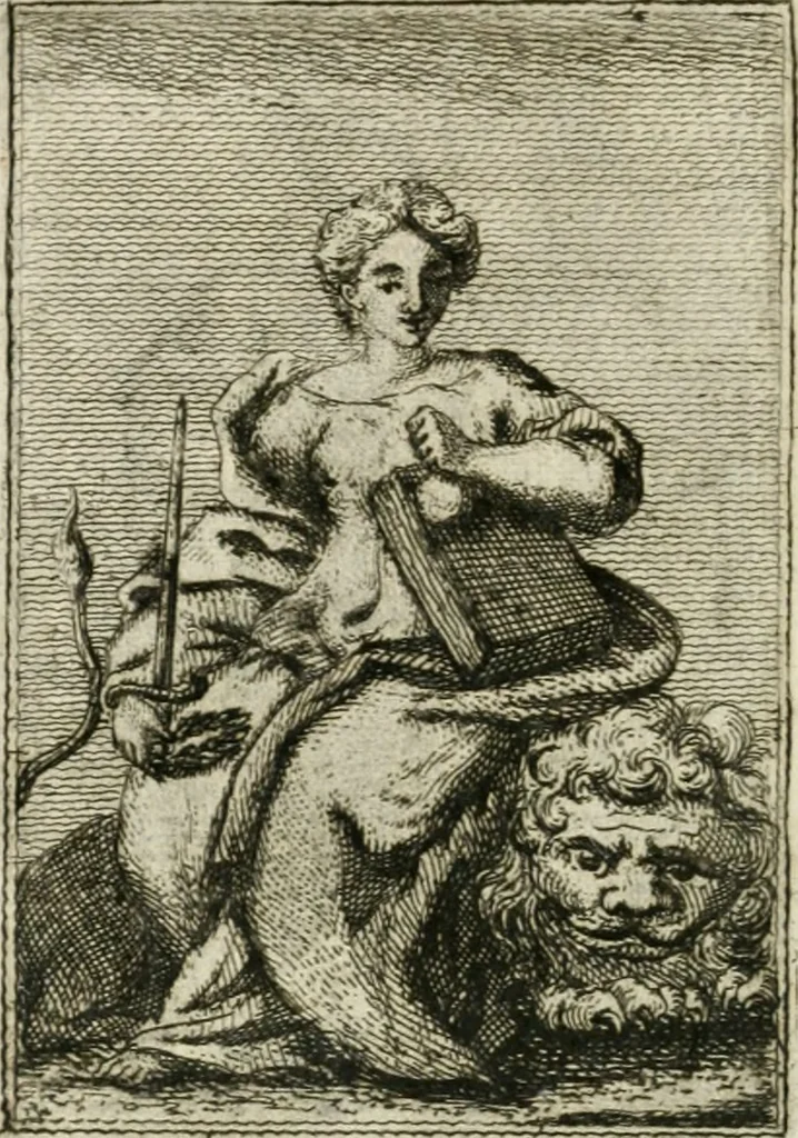 An illustration from Iconologie, tirée de divers auteurs : ouvrage utile aux gens de lettres, aux poëtes, aux artistes, & généralement à tous les amateurs des beaux-arts, 1766, leaf 211