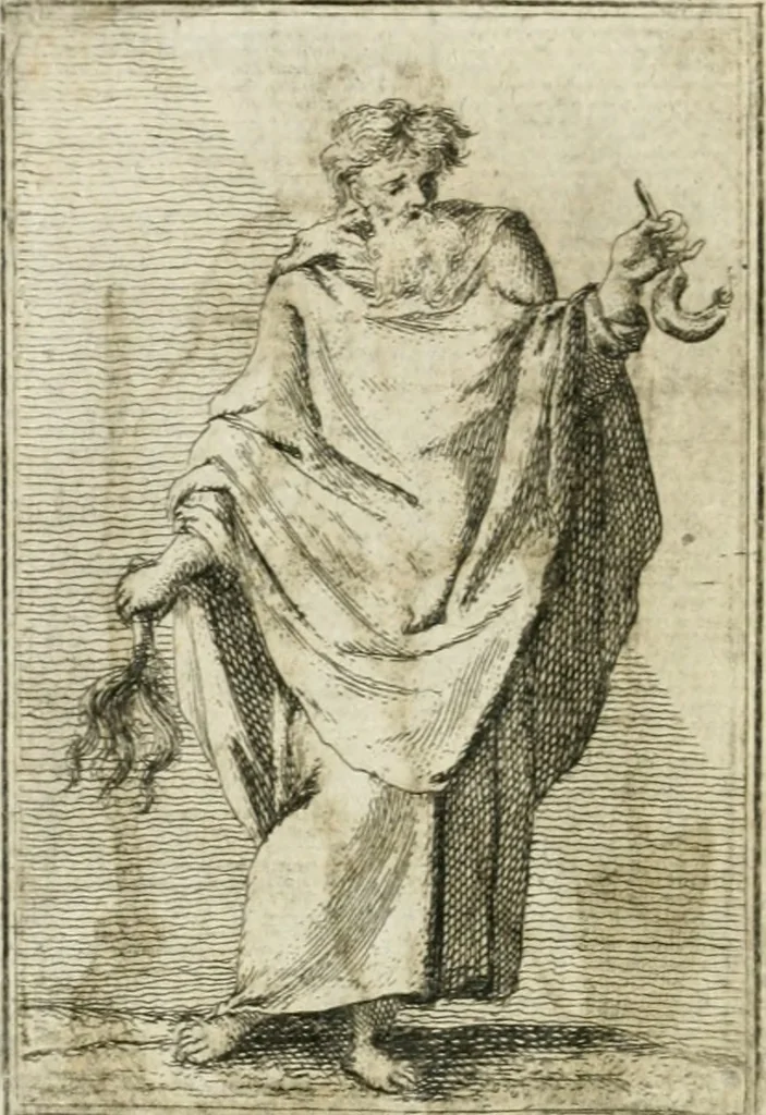 An illustration from Iconologie, tirée de divers auteurs : ouvrage utile aux gens de lettres, aux poëtes, aux artistes, & généralement à tous les amateurs des beaux-arts, 1766, leaf 217