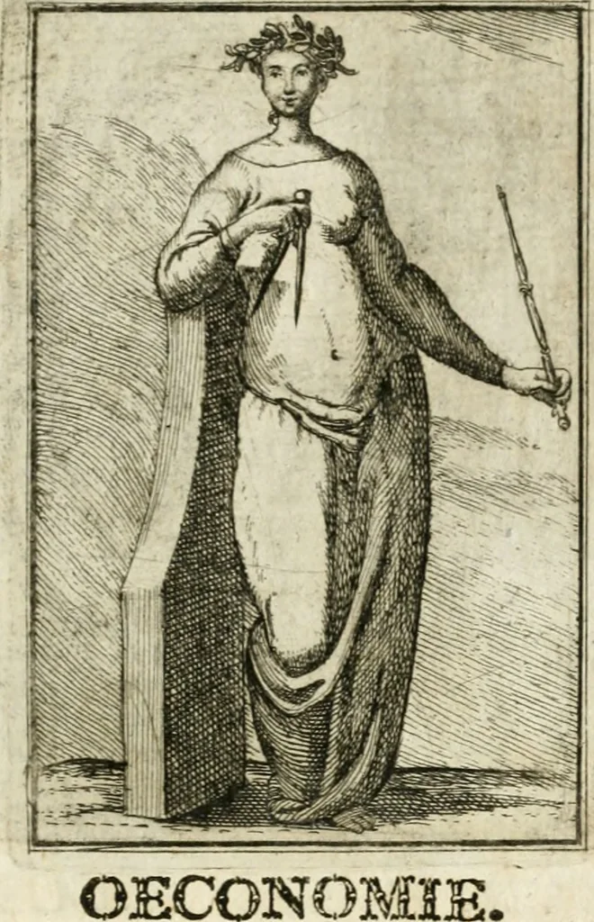 An illustration from Iconologie, tirée de divers auteurs : ouvrage utile aux gens de lettres, aux poëtes, aux artistes, & généralement à tous les amateurs des beaux-arts, 1766, leaf 36